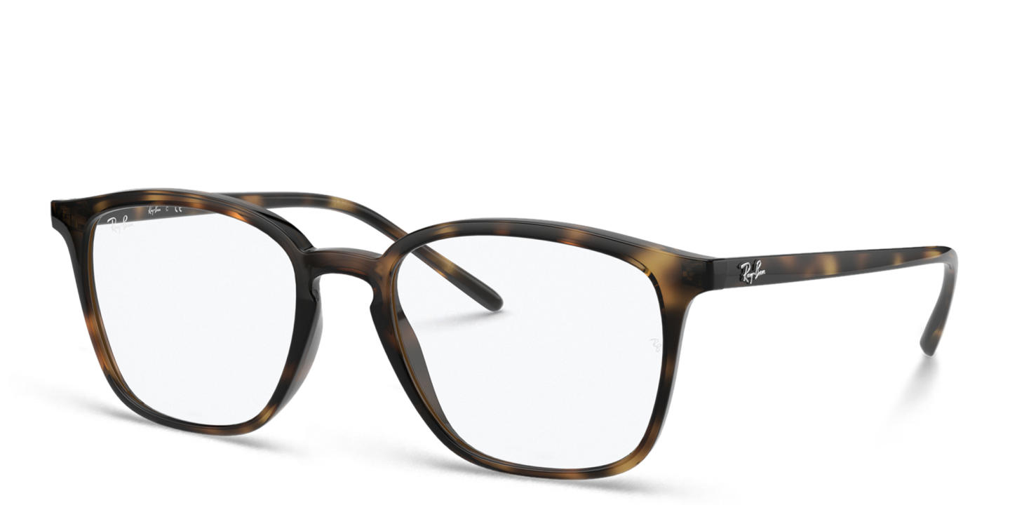 Ray-Ban Unisex Square Eyeglasses in Havana – Product Photo 1