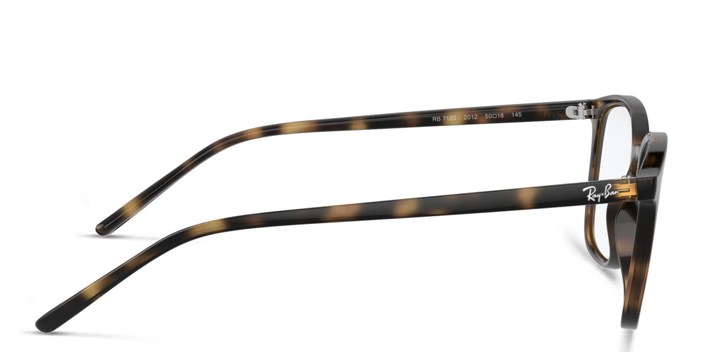 Ray-Ban Unisex Square Eyeglasses in Havana – Product Photo 2