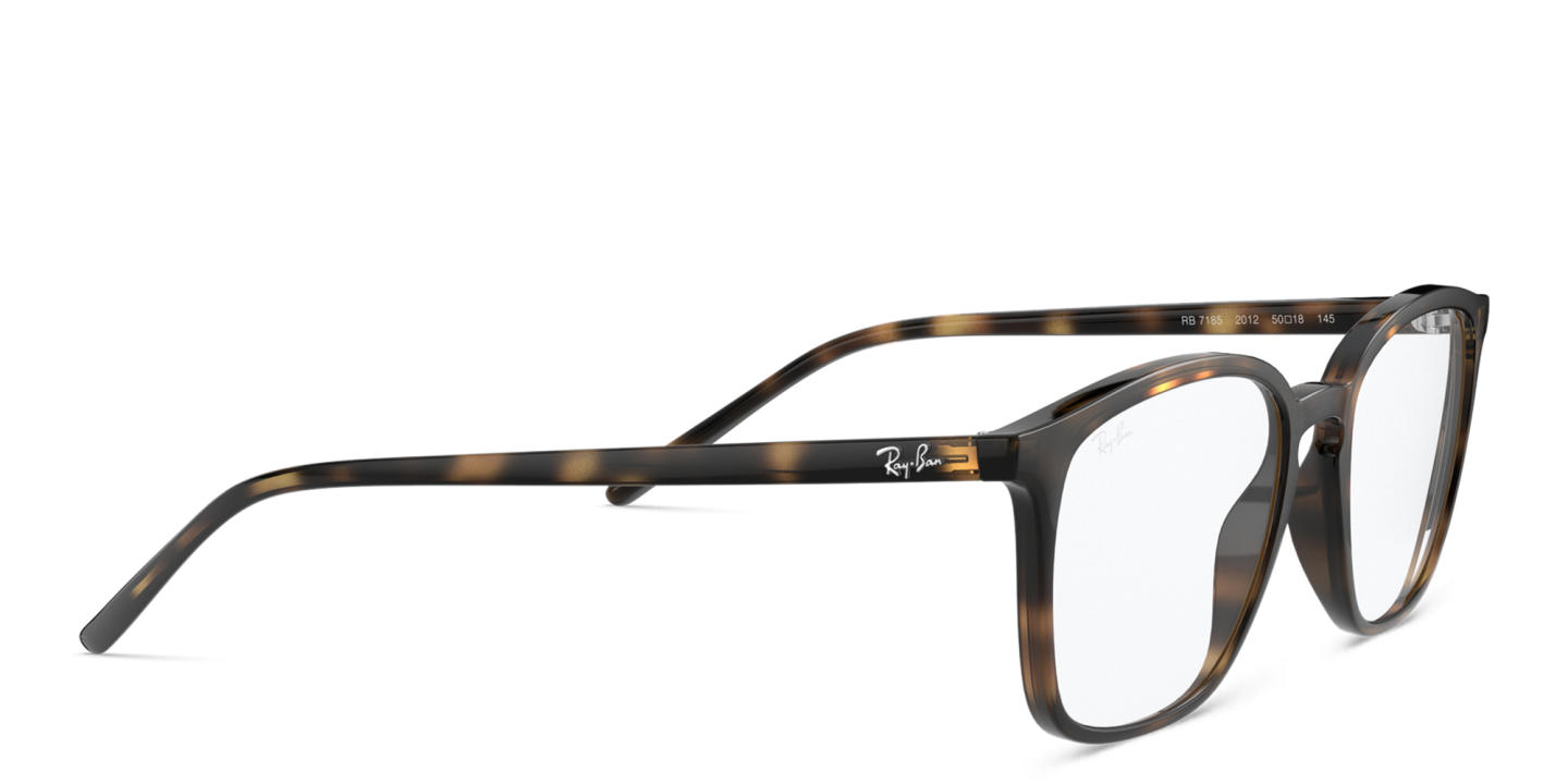 Ray-Ban Unisex Square Eyeglasses in Havana – Product Photo 3