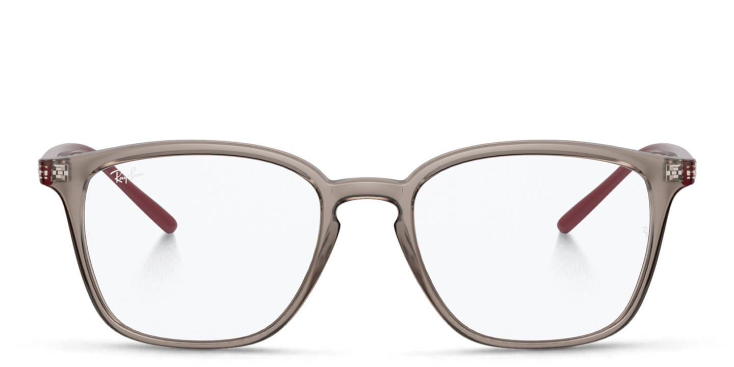 Shop Ray-Ban Unisex Square Eyeglasses in Grey online.