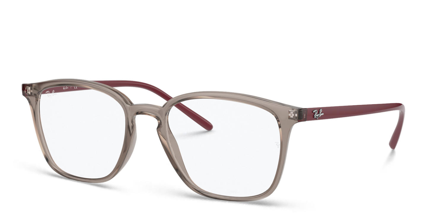 Shop Ray-Ban Unisex Square Eyeglasses in Grey online.