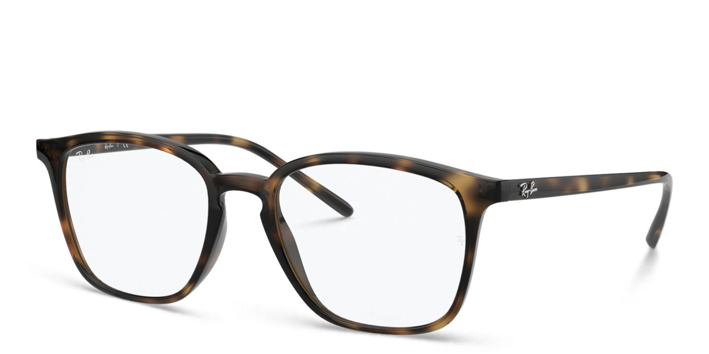 Ray-Ban Unisex Square Eyeglasses in Havana – Product Photo 1