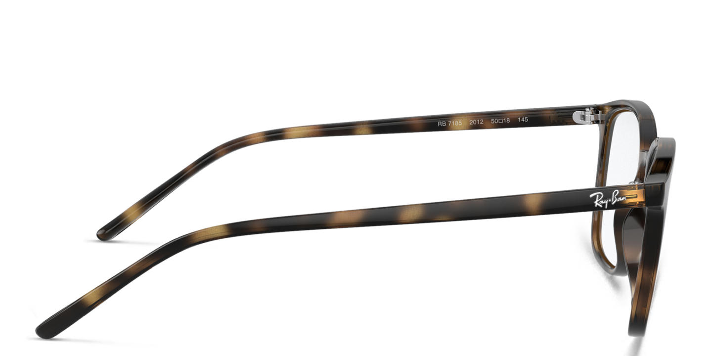 Ray-Ban Unisex Square Eyeglasses in Havana – Product Photo 2