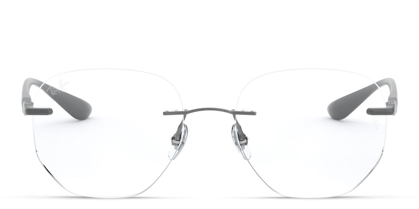 Shop Ray-Ban Unisex Irregular Eyeglasses in Gunmetal online.