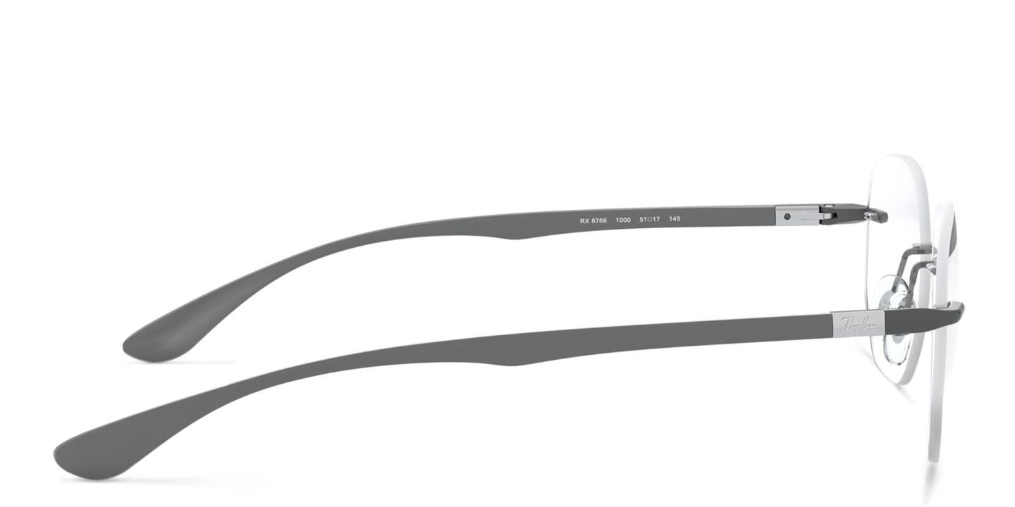 Shop Ray-Ban Unisex Irregular Eyeglasses in Gunmetal online.