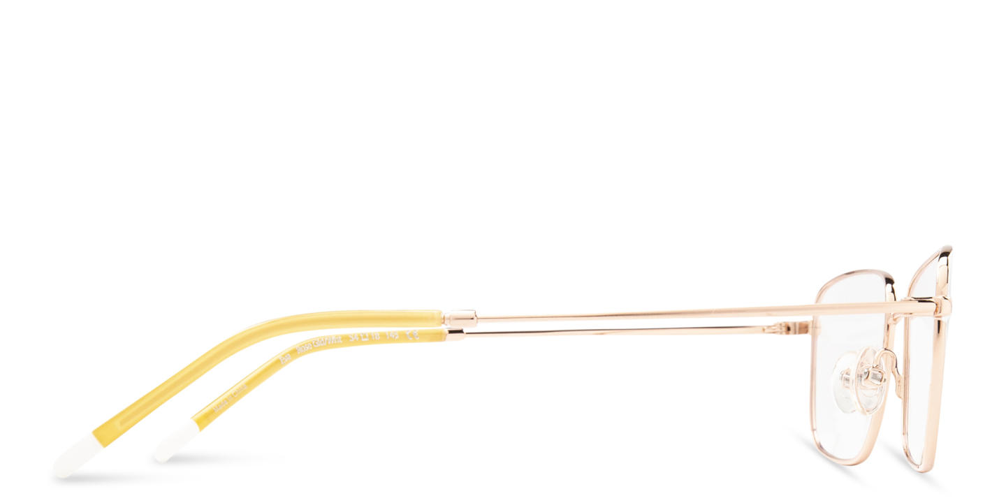 Belvie Rectangle Eyeglasses in White – Product Photo 3