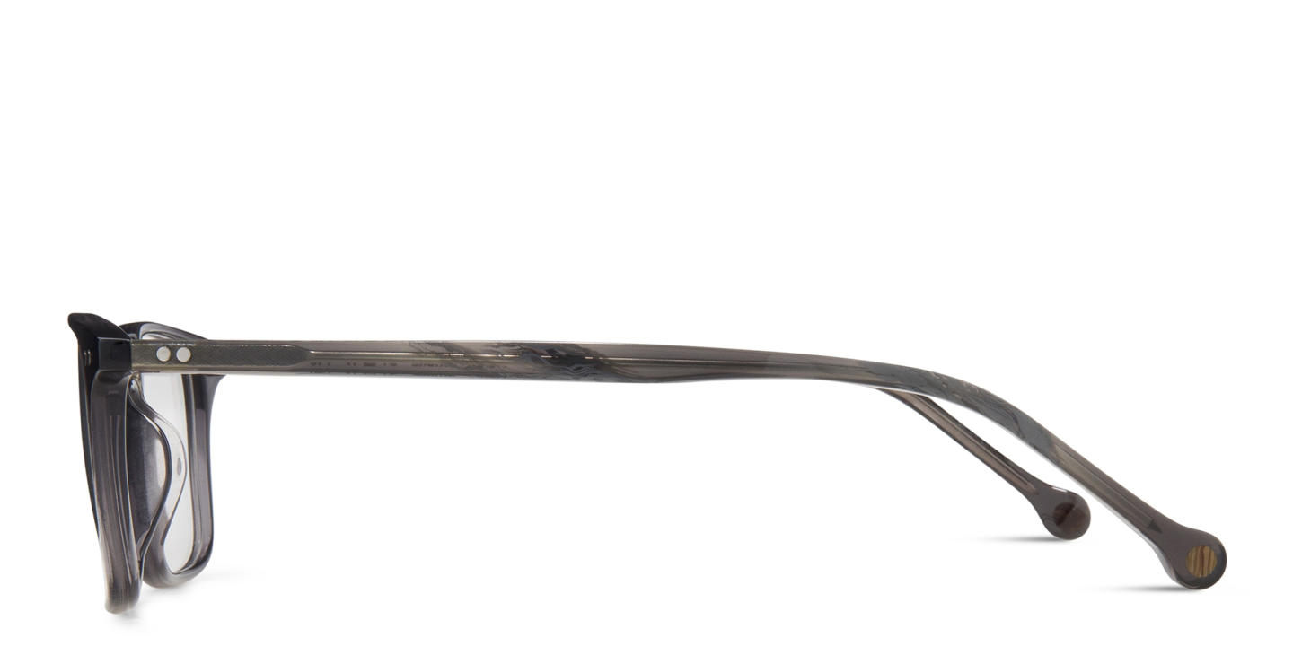 Belvie Unisex Rectangle Eyeglasses in Grey – Product Photo 2