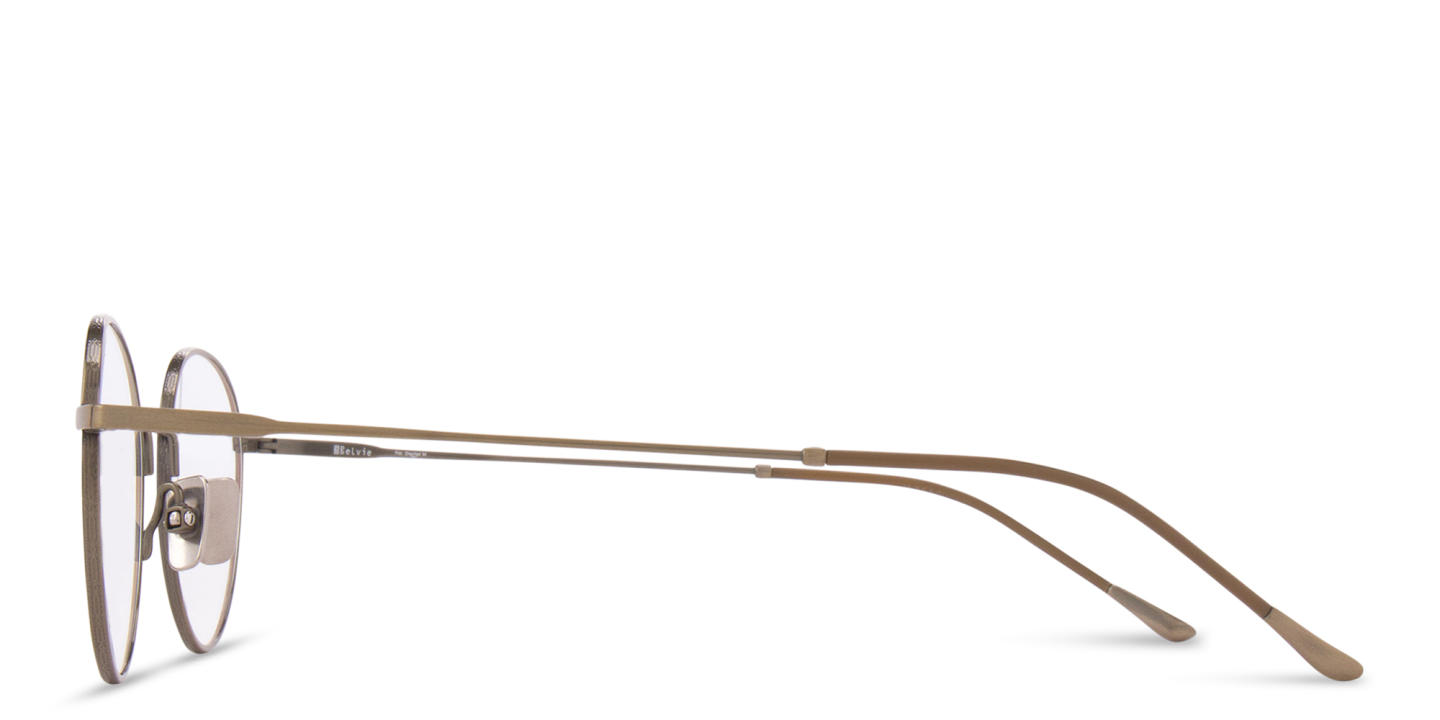 Belvie Unisex Round Eyeglasses in Black – Product Photo 2