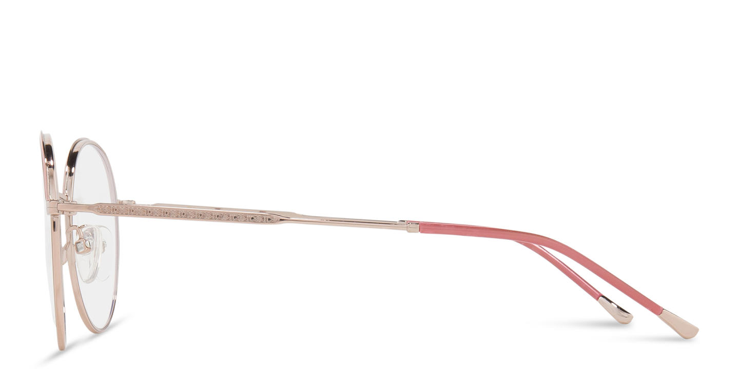 Shop Belvie Round Eyeglasses in Nude online.