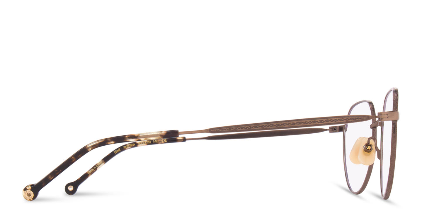 Belvie Unisex Round Eyeglasses in Black – Product Photo 3