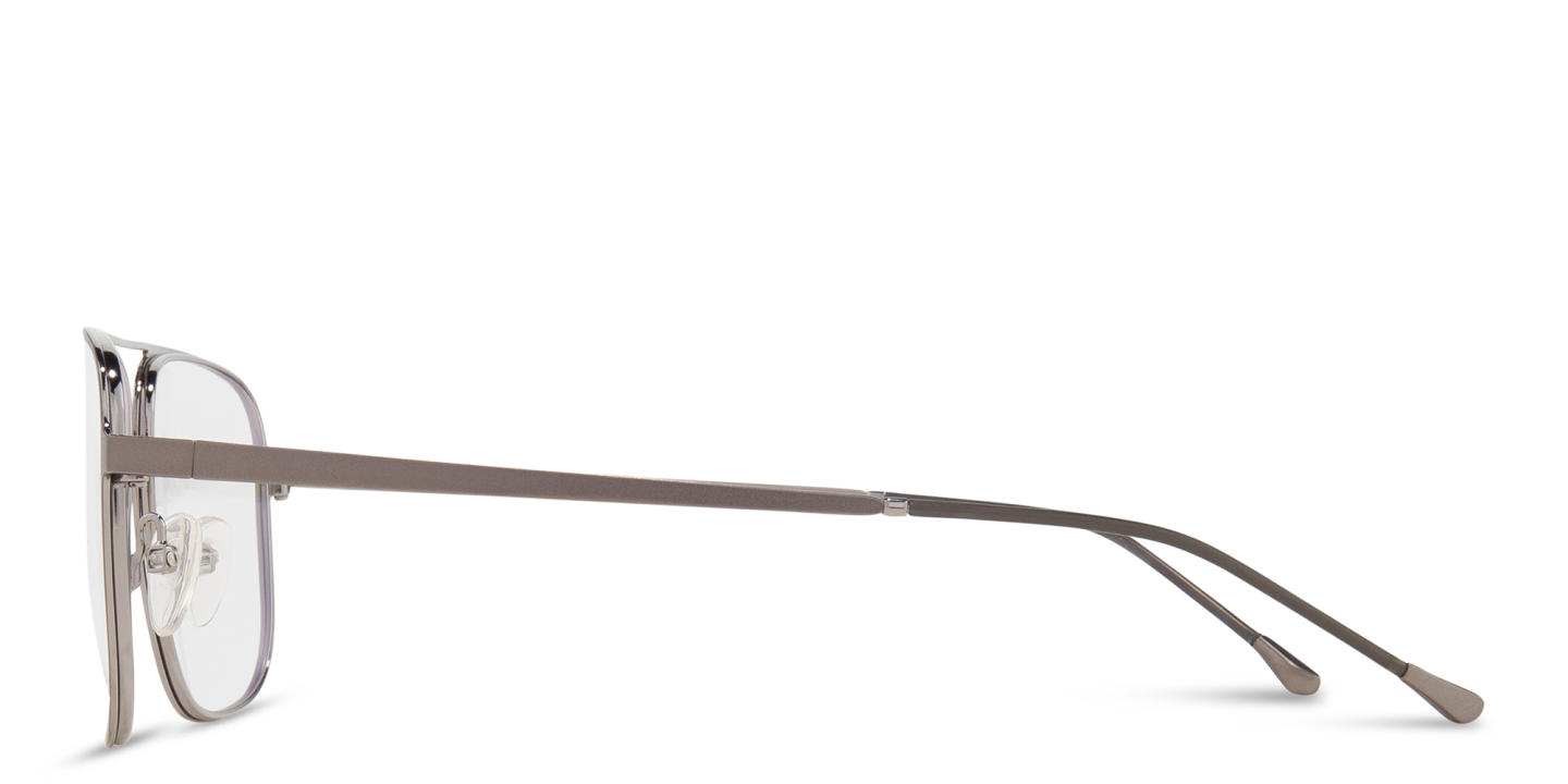 Shop Belvie Unisex Aviator Eyeglasses in Beige online.