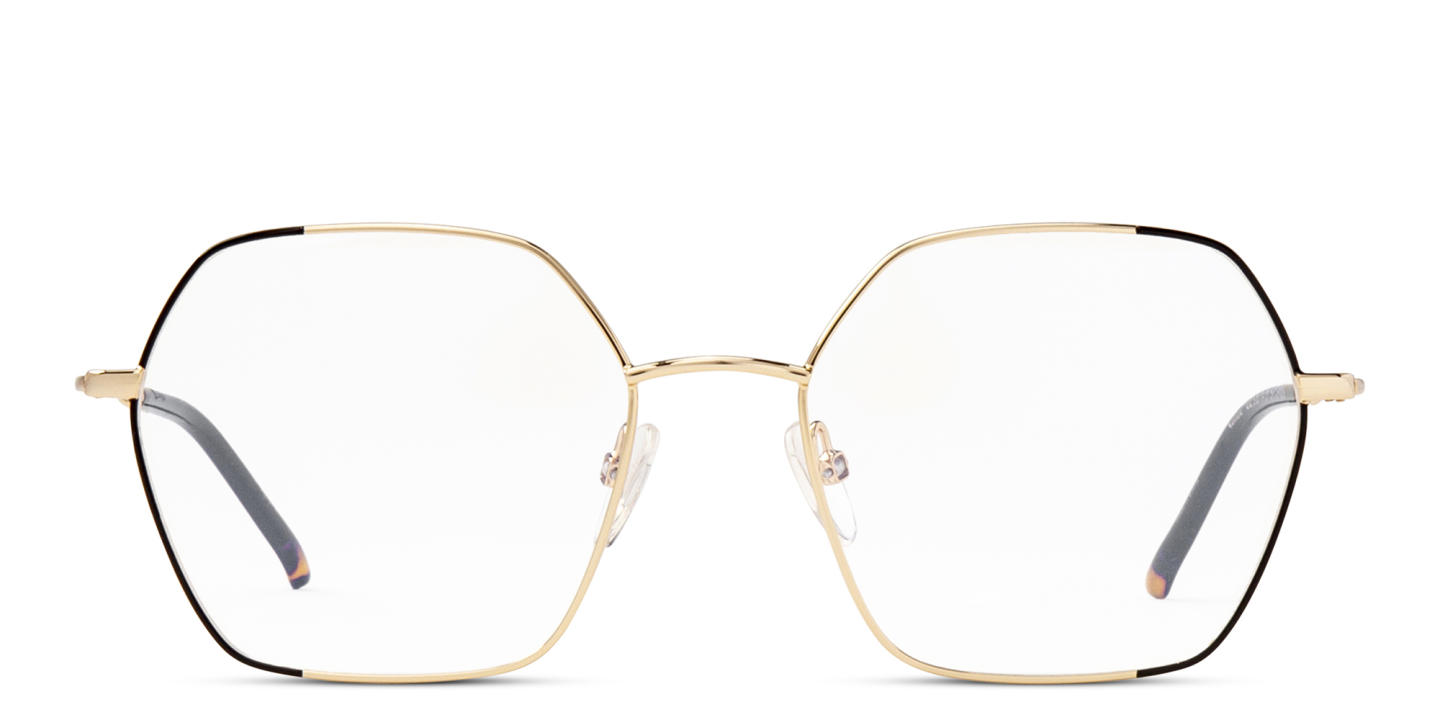 Belvie Oversized Irregular Eyeglasses in Black – Product Photo 0