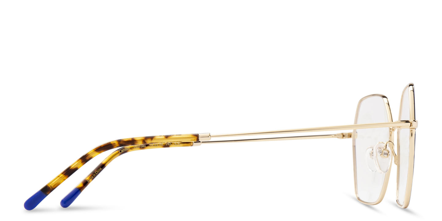 نظارات طبية كبيرة بإطار غير منتظم من بلفي بلون أزرق - صورة المنتج 3