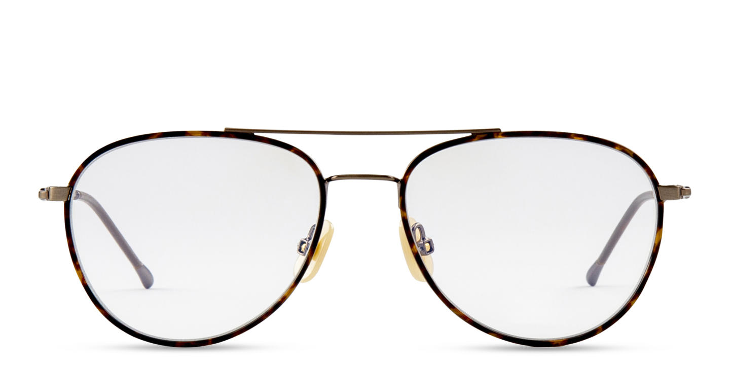 Belvie Aviator Eyeglasses in Gold – Product Photo 0