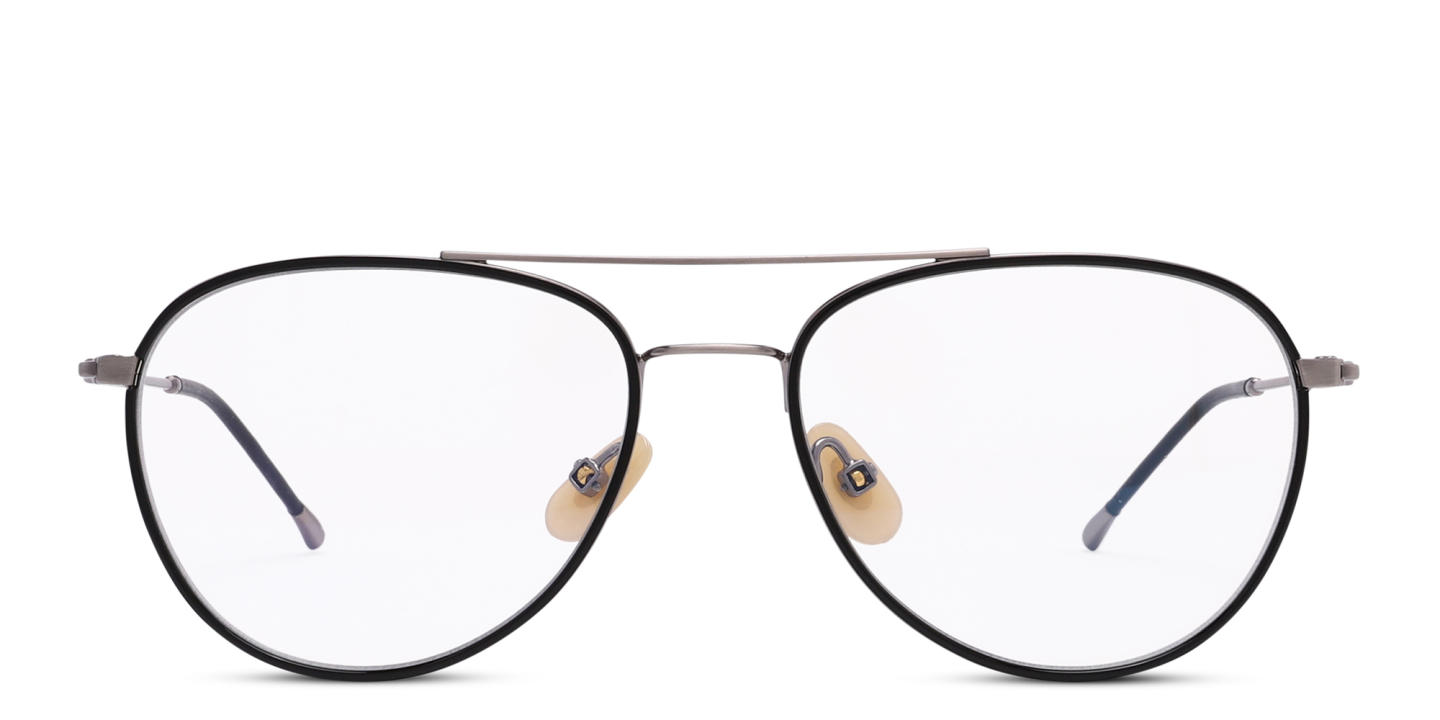 Belvie Aviator Eyeglasses in Black – Product Photo 0