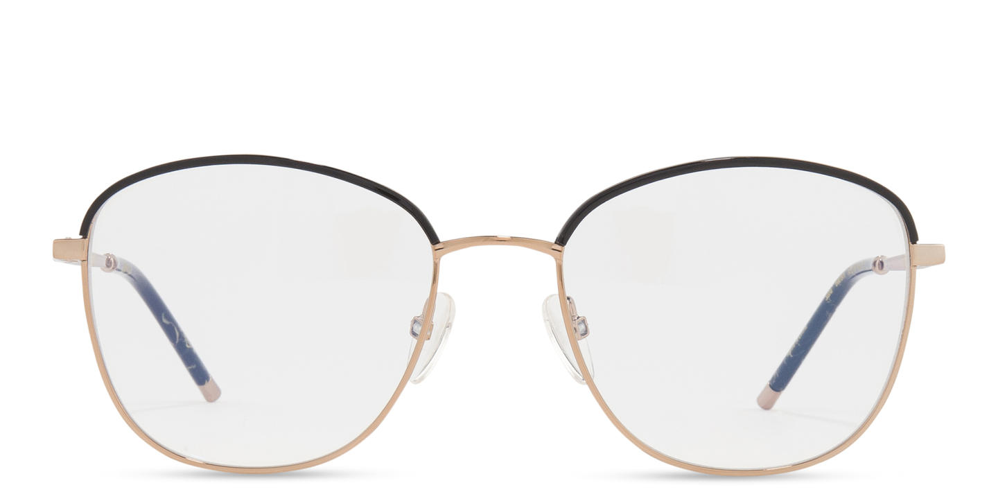 Shop Belvie Square Eyeglasses in Black online.