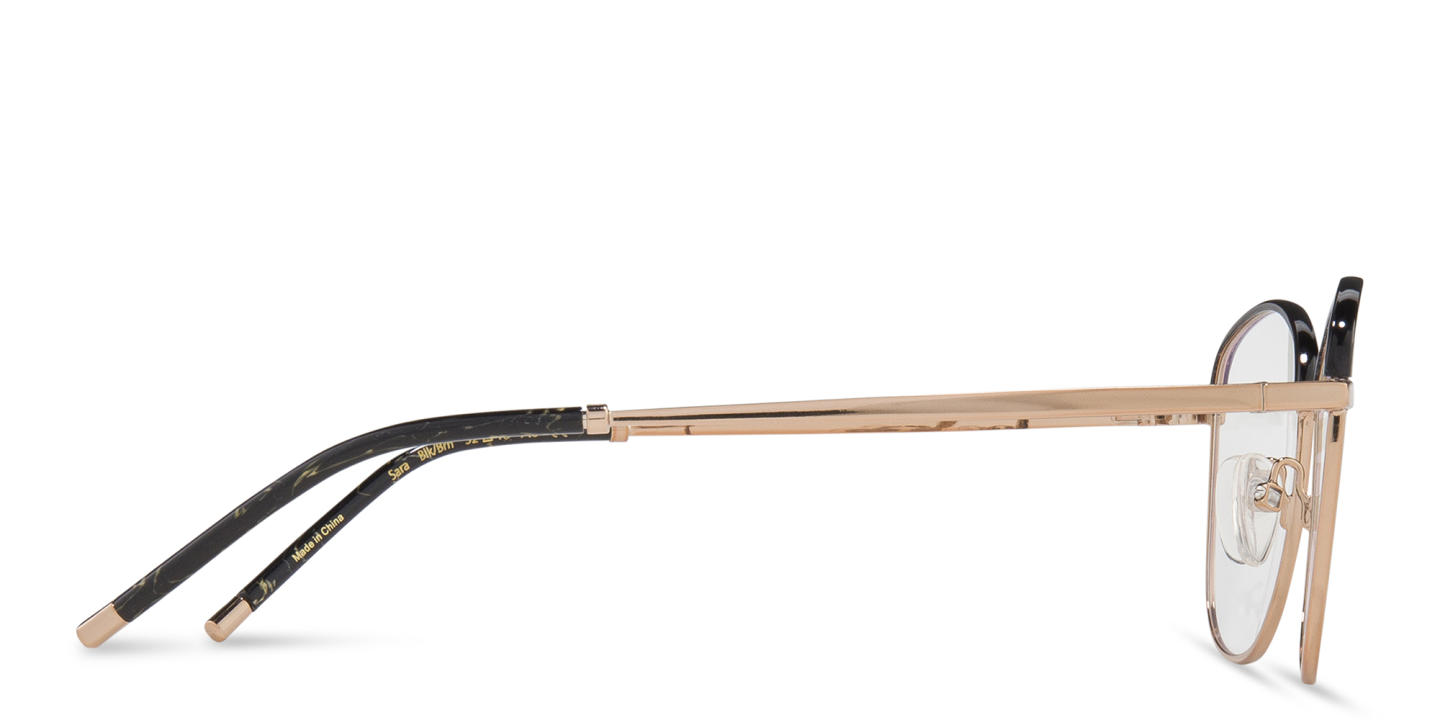 Shop Belvie Square Eyeglasses in Black online.