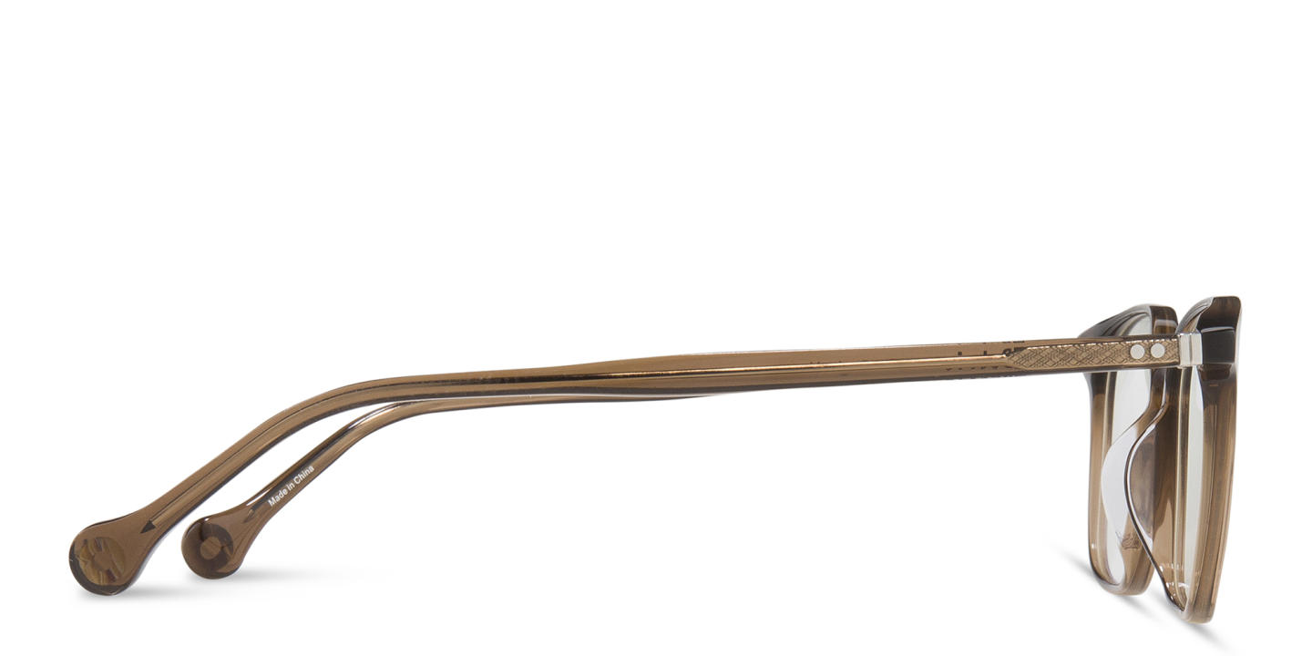 Belvie Unisex Square Eyeglasses in Brown – Product Photo 3