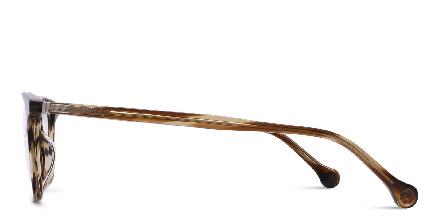 Belvie Unisex Square Eyeglasses in Havana – Product Photo 2