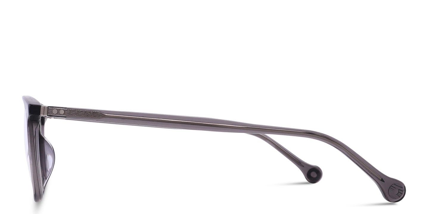 Belvie Unisex Square Eyeglasses in Grey – Product Photo 2