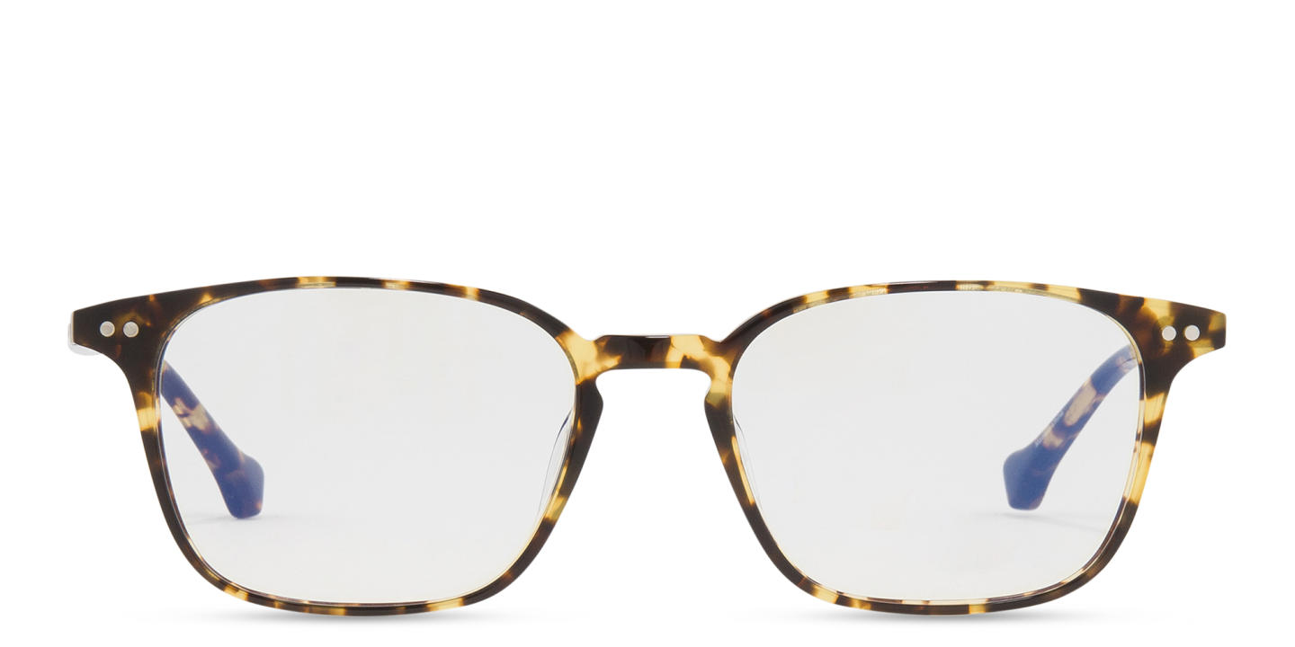 Belvie Unisex Square Eyeglasses in Tortoise – Product Photo 0