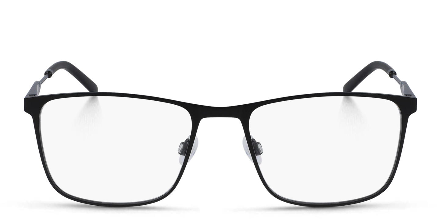 Calvin Klein Wide Rectangle Eyeglasses in Black – Product Photo 0