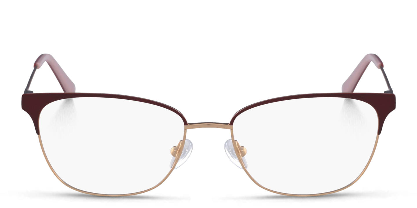 Calvin Klein Rectangle Eyeglasses in Red – Product Photo 0