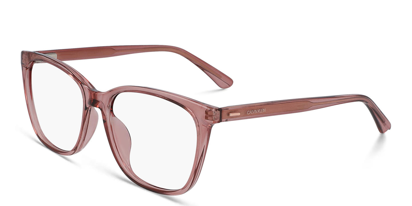 Calvin Klein Square Eyeglasses in Pink – Product Photo 1