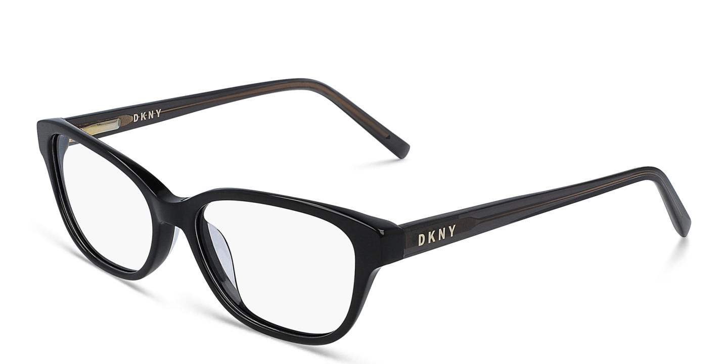 DKNY Square Eyeglasses in Black – Product Photo 1