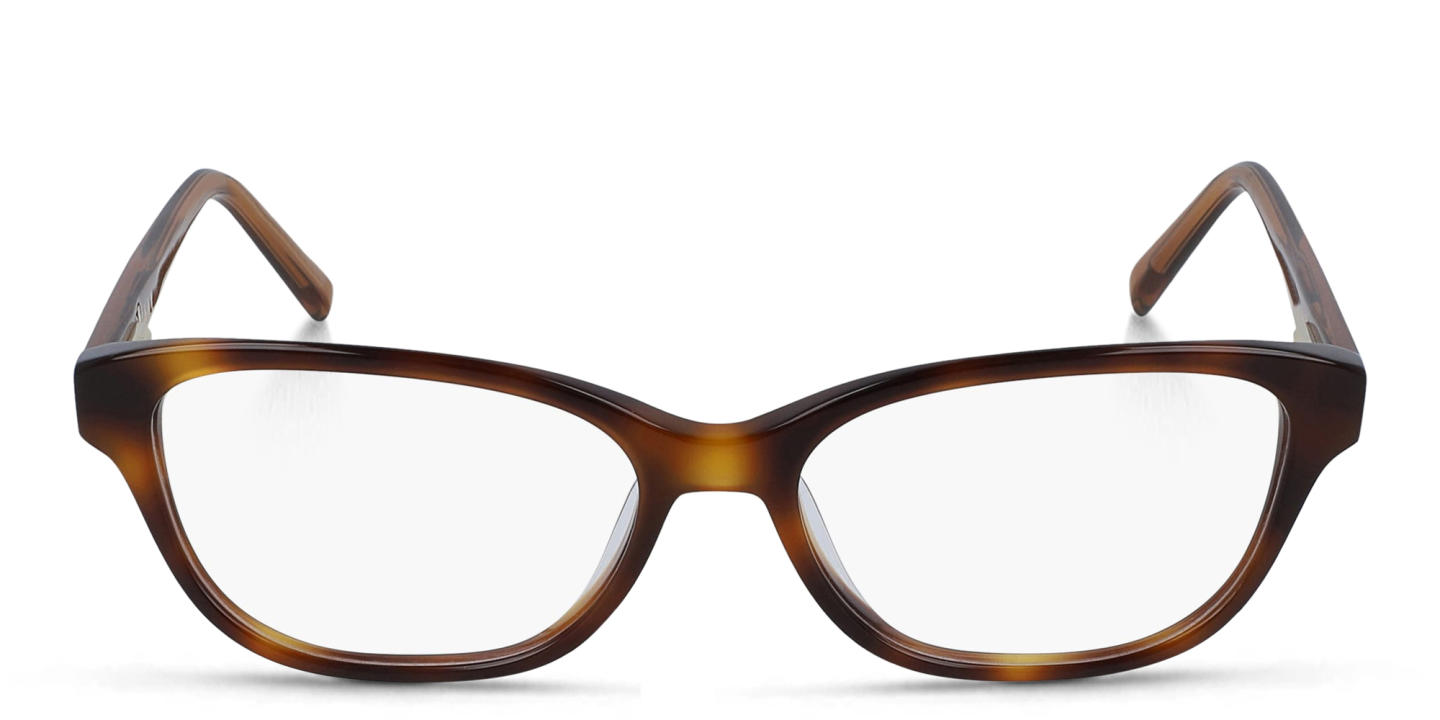 Shop DKNY Square Eyeglasses in Brown online.
