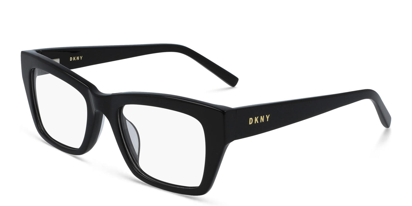DKNY Square Eyeglasses in Black – Product Photo 1