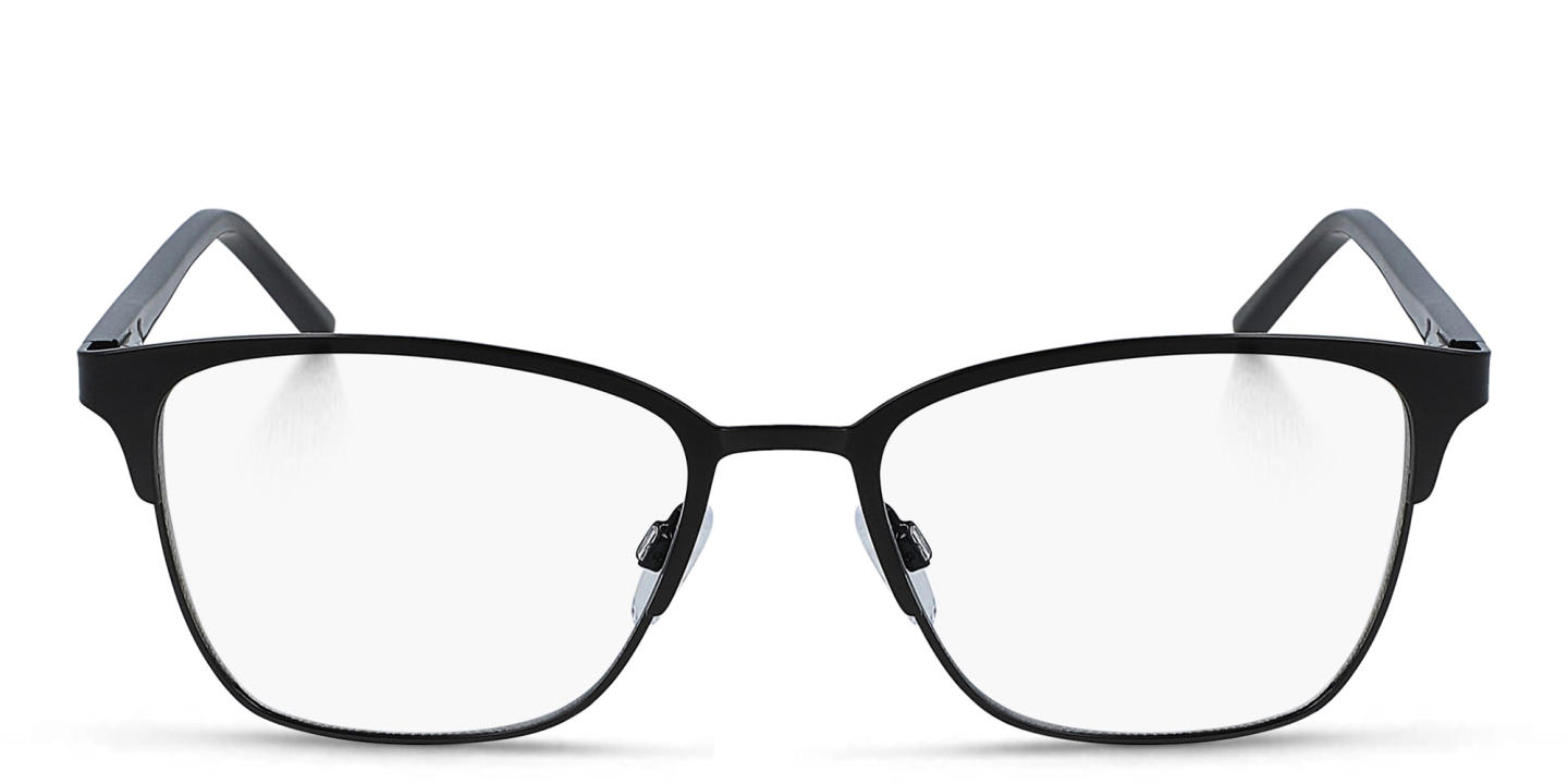 Shop DKNY Square Eyeglasses in Black online.