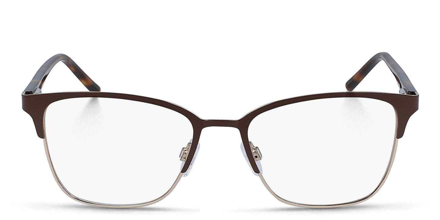 Shop DKNY Square Eyeglasses in Brown online.