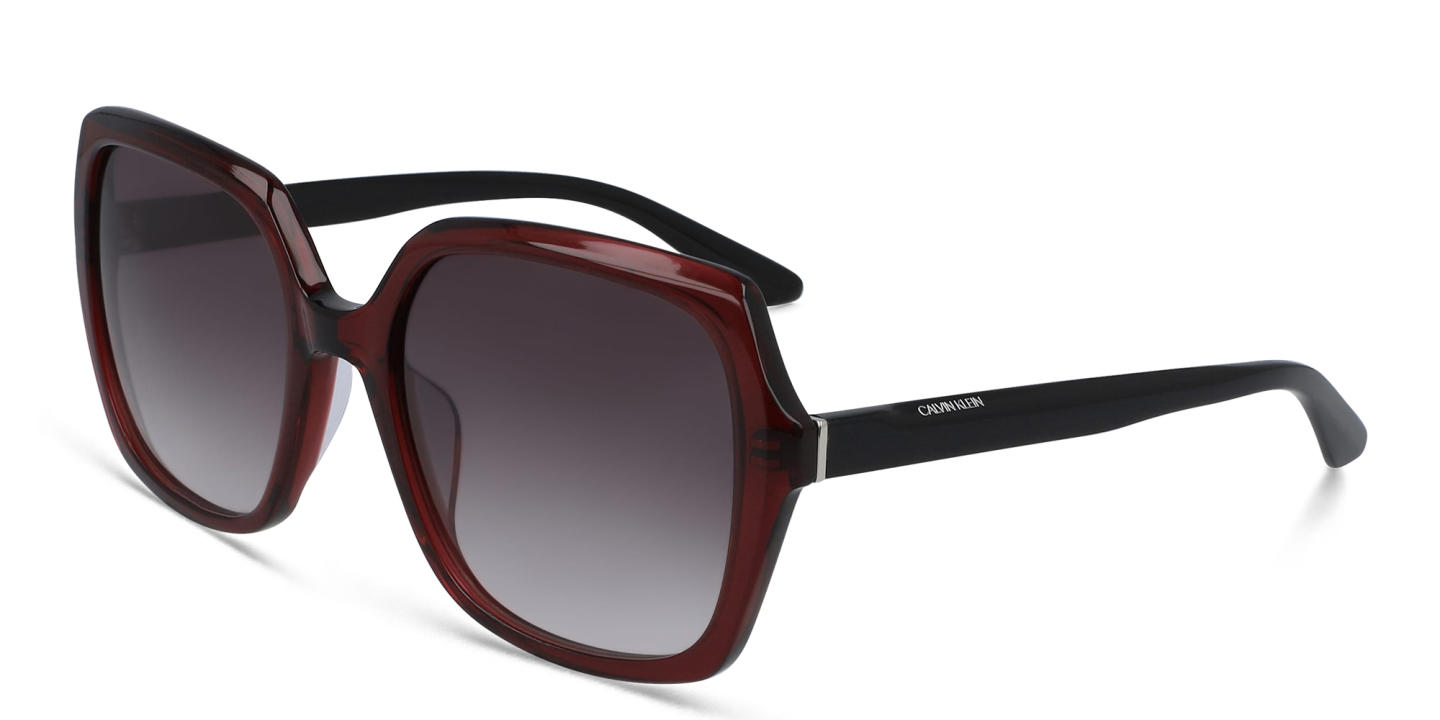 Calvin Klein Oversized Square Sunglasses in Red – Product Photo 1