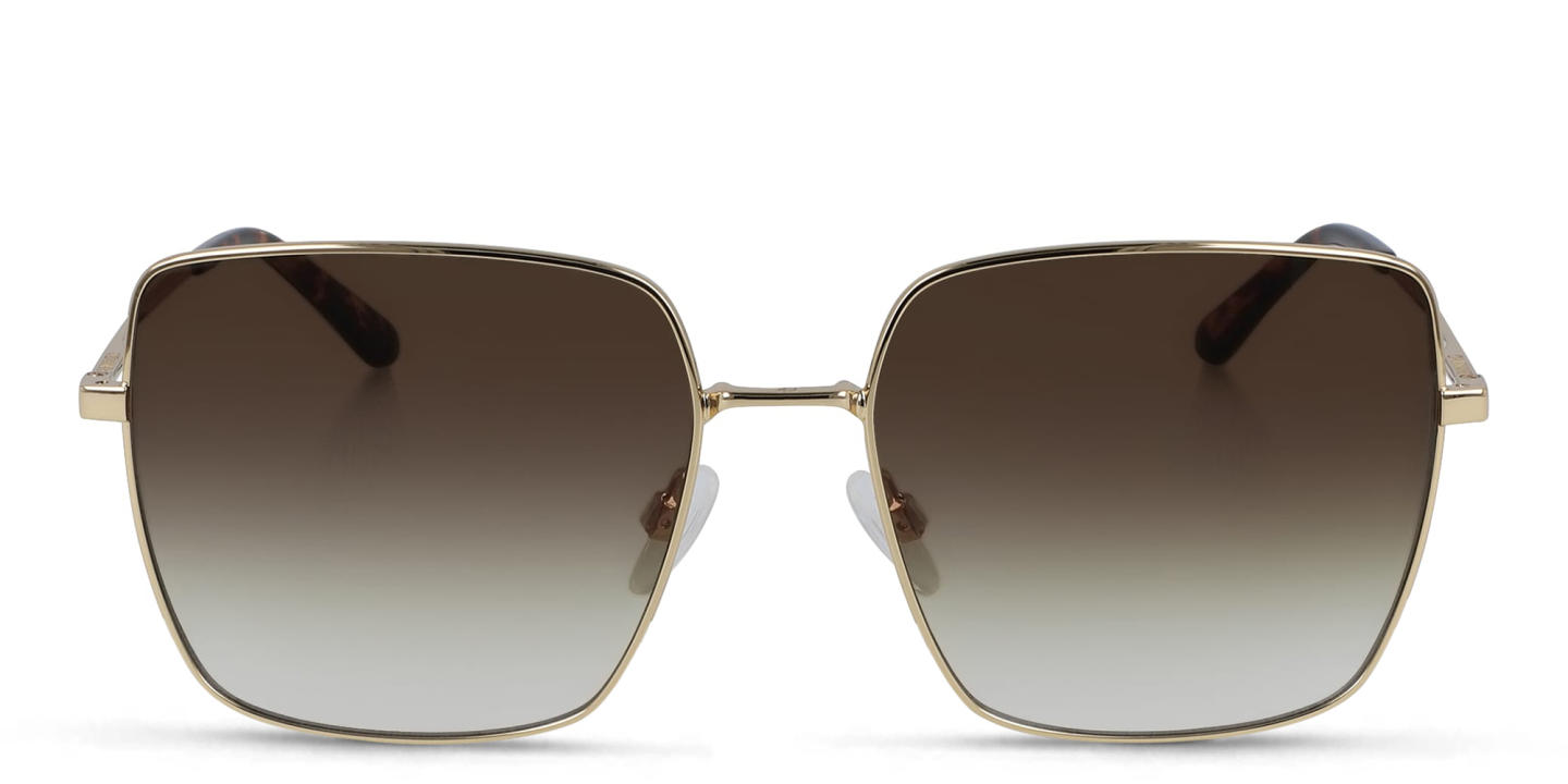 Calvin Klein Oversized Square Sunglasses in Gold – Product Photo 0