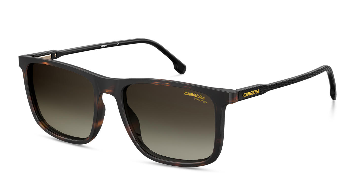 Carrera Rectangle Sunglasses in Havana – Product Photo 1
