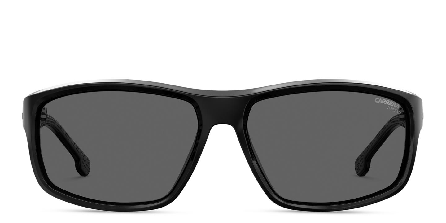 Carrera Wide Rectangle Sunglasses in Black – Product Photo 0