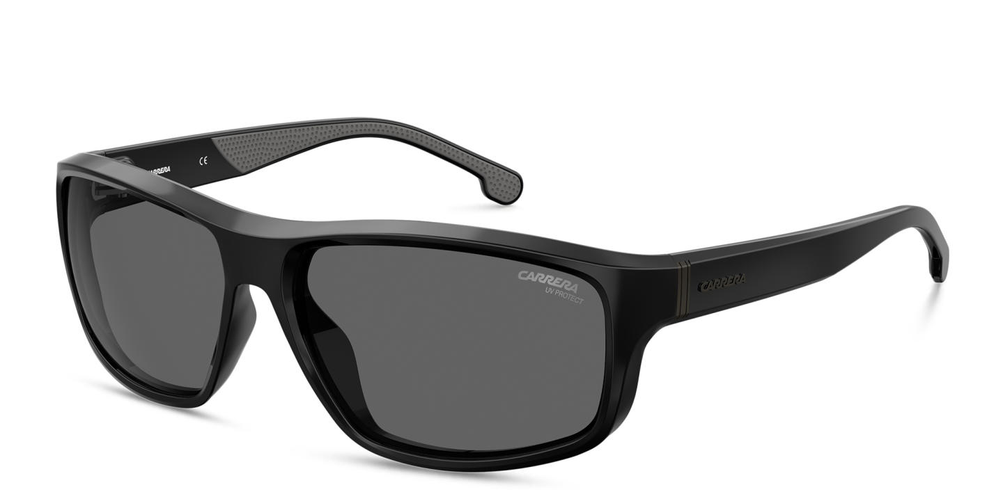 Carrera Wide Rectangle Sunglasses in Black – Product Photo 1
