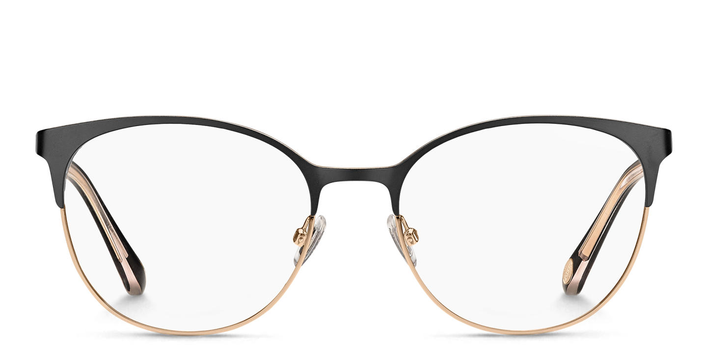 Fossil Cat-Eye Eyeglasses in Black Gold – Product Photo 0