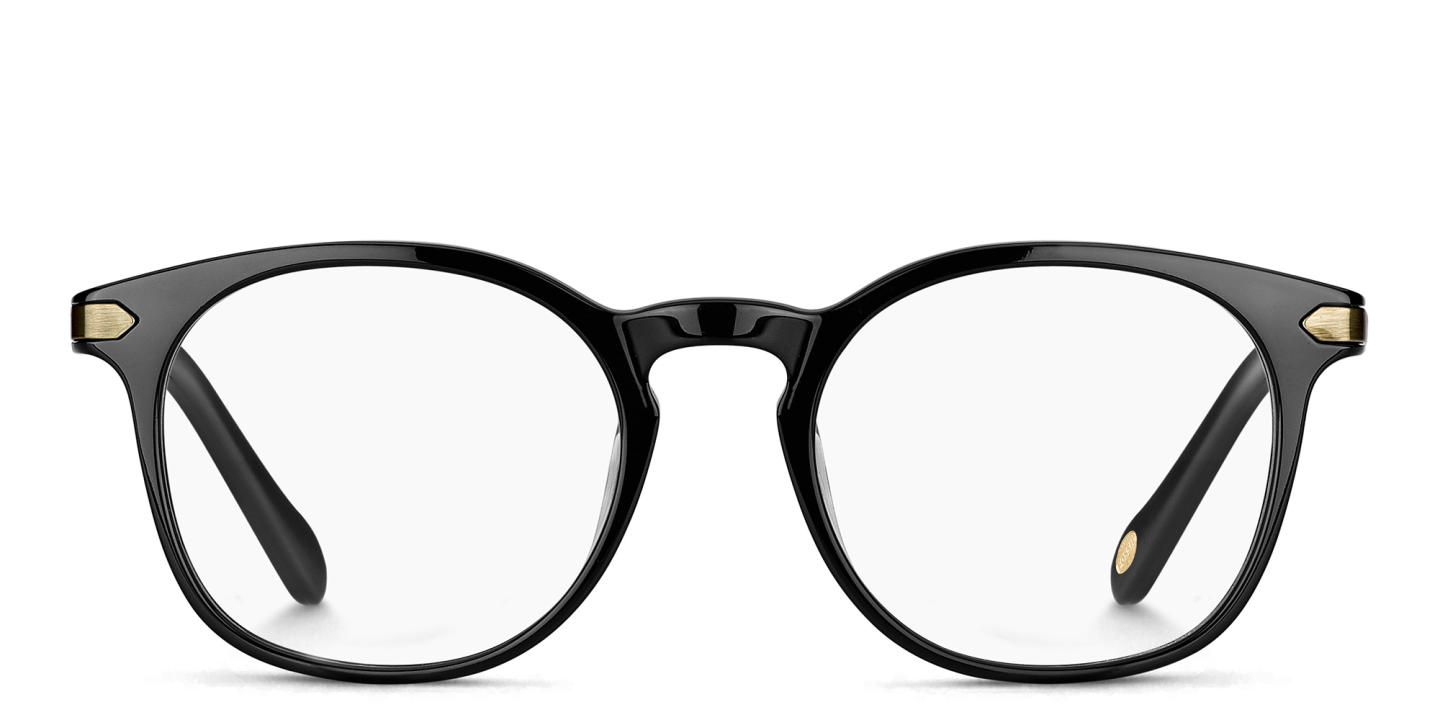 Fossil Round Eyeglasses in Black – Product Photo 0