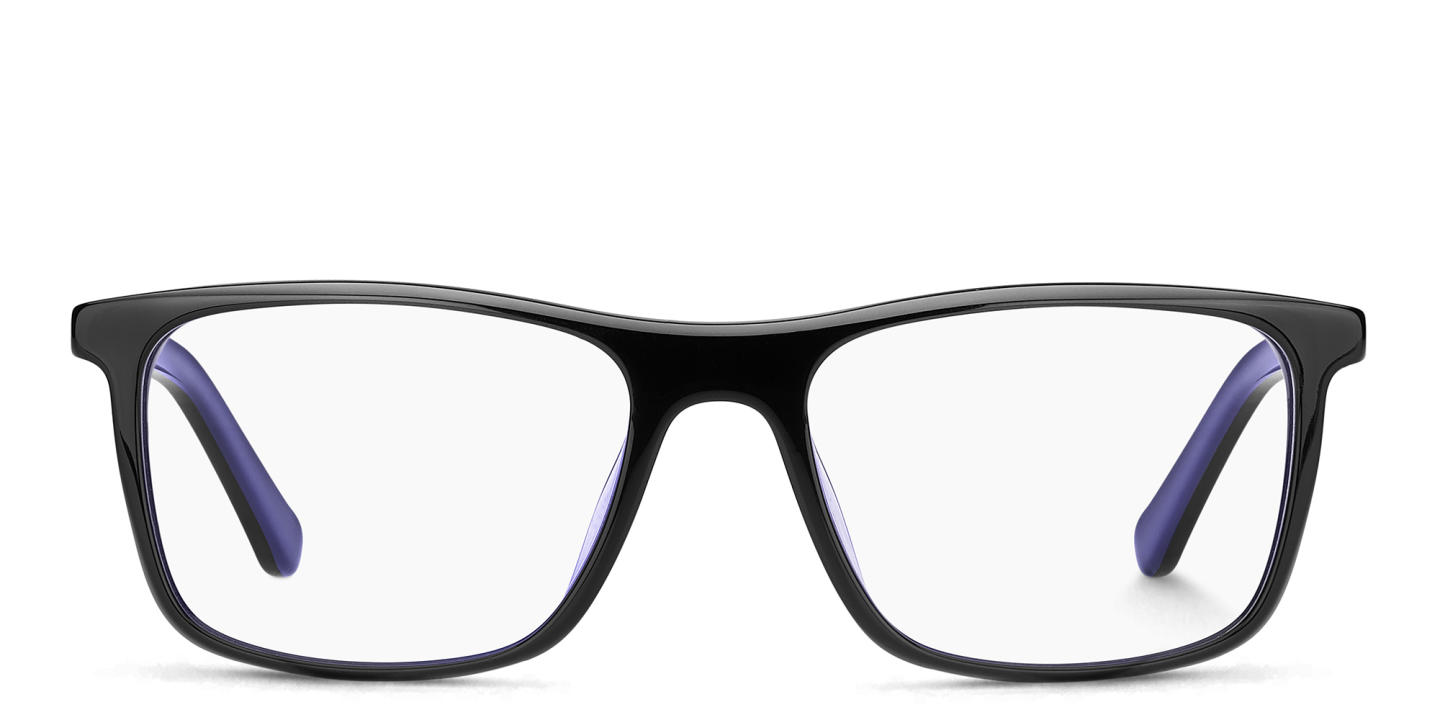Fossil Rectangle Eyeglasses in Black – Product Photo 0
