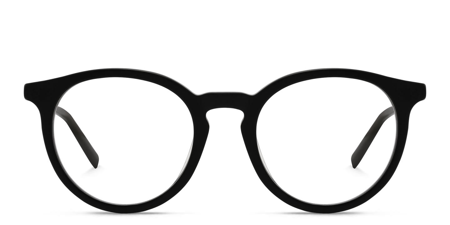 EYE'M Round Eyeglasses in Black – Product Photo 0