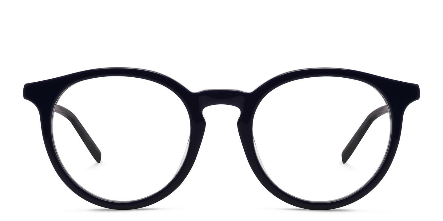 EYE'M Round Eyeglasses in Blue – Product Photo 0