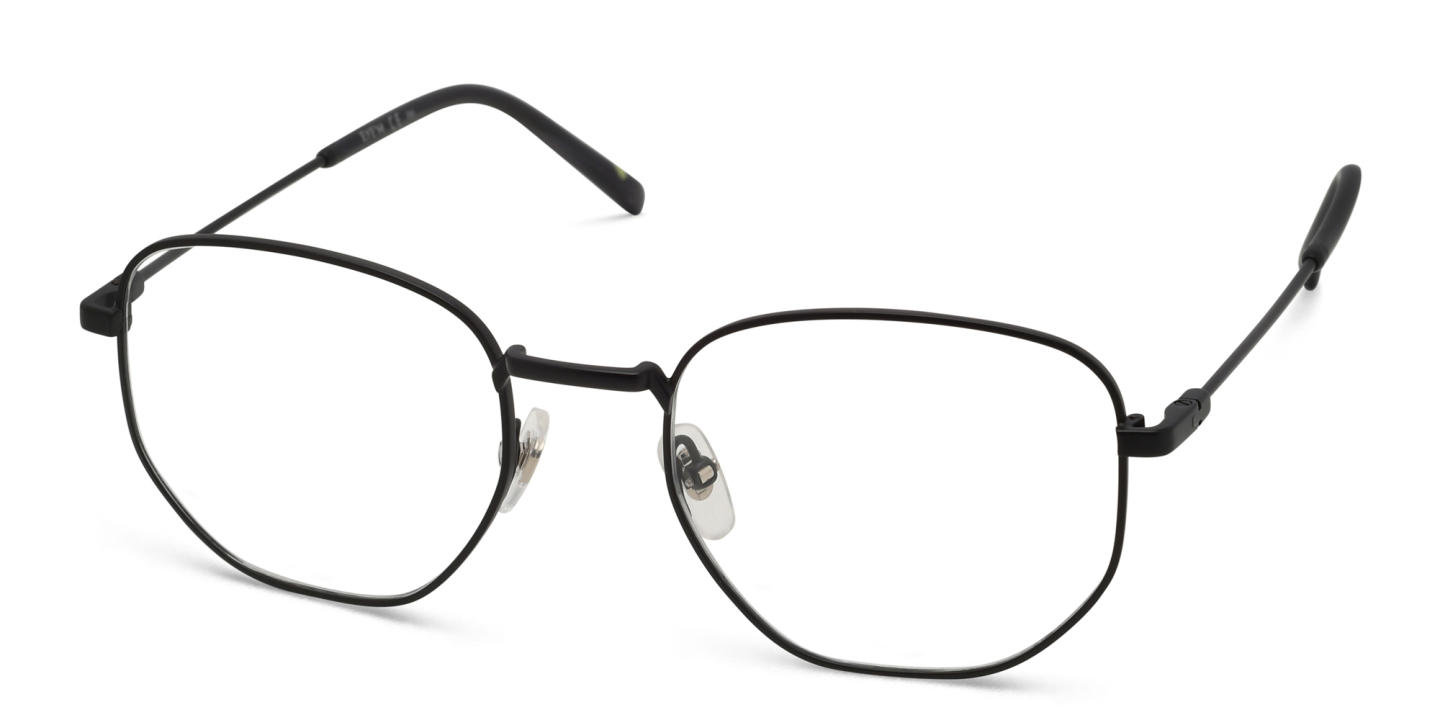 Shop EYE'M Irregular Eyeglasses in Black online.