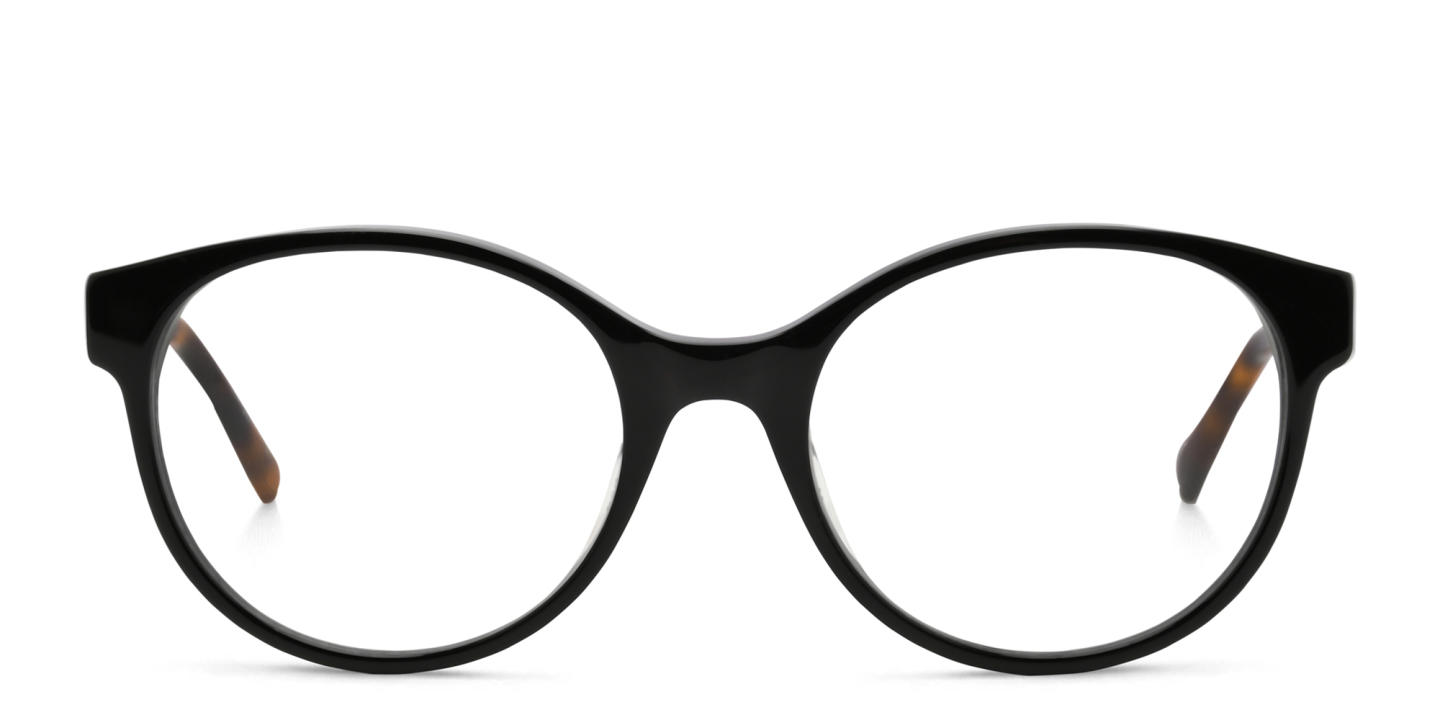 EYE'M Round Eyeglasses in Black – Product Photo 0
