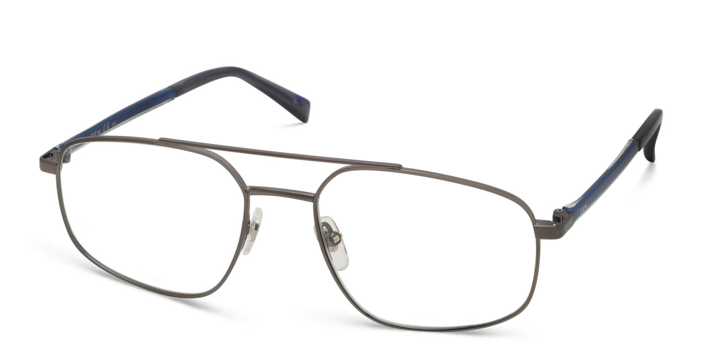 EYE'M Wide Aviator Eyeglasses in Gunmetal – Product Photo 2