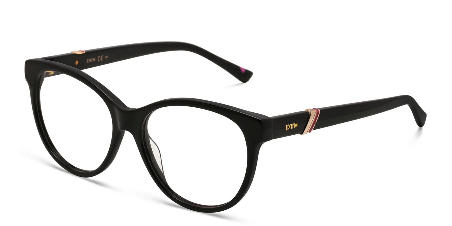 EYE'M Cat Eye Eyeglasses in Black – Product Photo 2