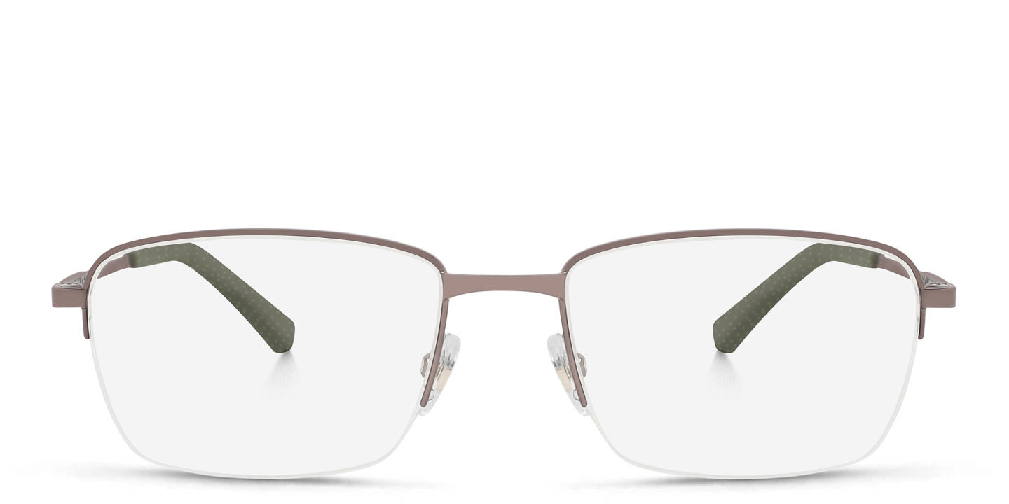 EYE'M Half Rim Rectangle Eyeglasses in Dusty Rose – Product Photo 0
