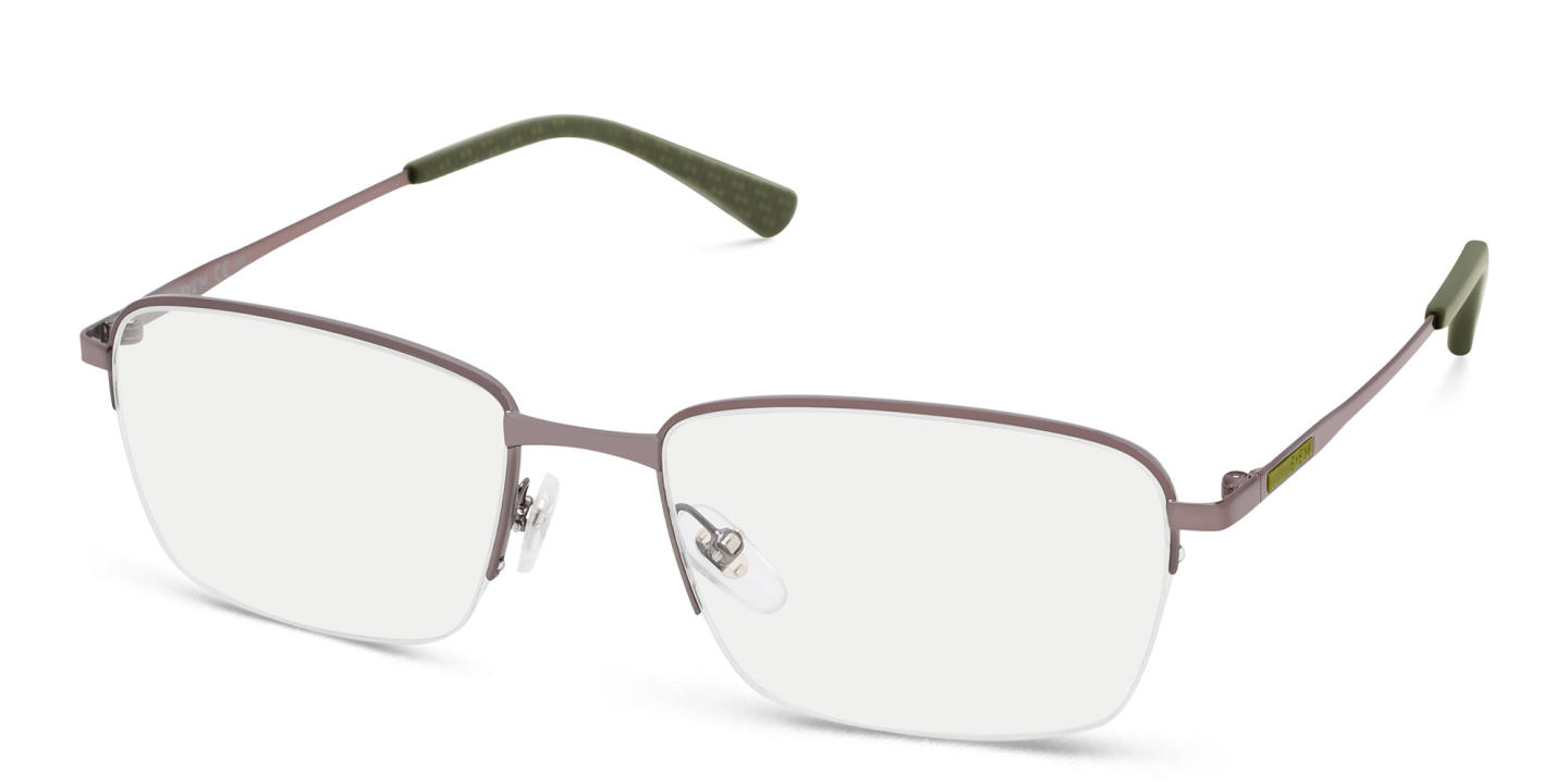 EYE'M Half Rim Rectangle Eyeglasses in Dusty Rose – Product Photo 2