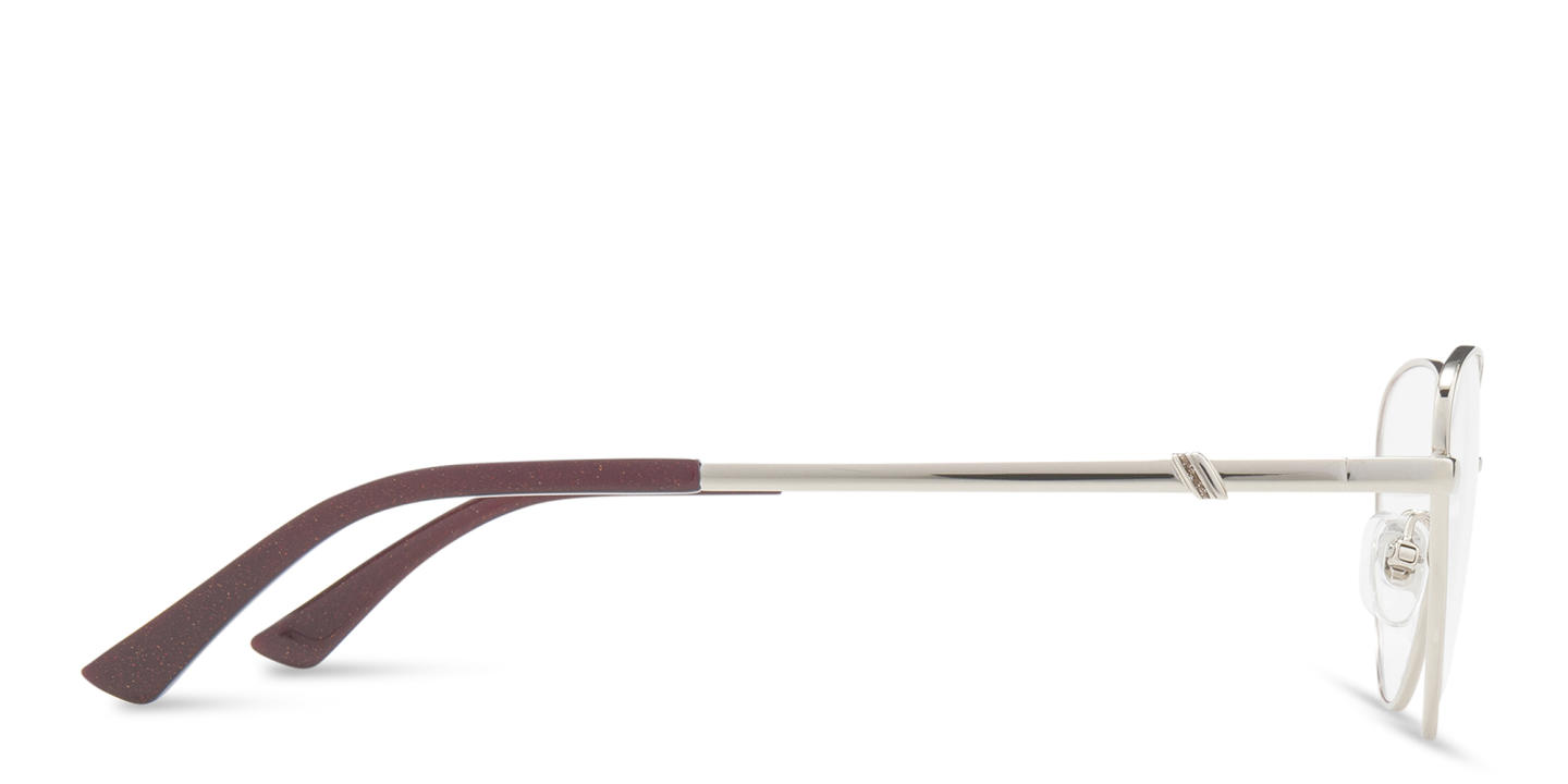 Shop EYE'M Wide Cat-Eye Eyeglasses in Pale Gold online.